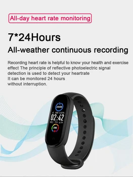 M5 Pametna Zapestnica Bluetooth Šport Fitnes Tracker Srčnega Utripa Nepremočljiva Ženske Moški Pametno Ročno Uro Band Zapestnice Watch