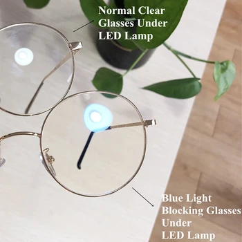 KDO SRČEK 2020 Anti Modra Svetloba Blokiranje Jasno Očala Ženske Krog Okvir Optične Leče za Zaščito pred Sevanjem Računalnika Eyeglass S143
