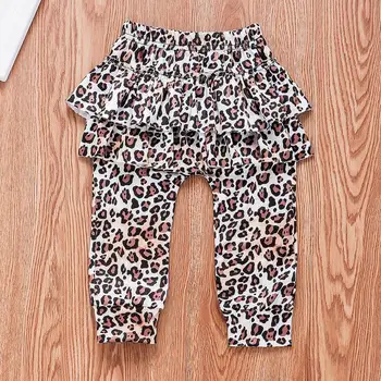 Malčka Baby Dekle z Dolgimi Rokavi Majica +Leopard Tiskanja Hlače+Hairband Moda Obleko Otroci Jeseni Oblačila Za 0-24M Otroci