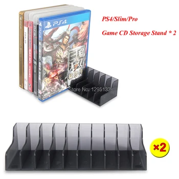 2 kom/set PS4 Play Station 4 Igre Pribor za CD plošče Skladiščenje Nosilec Nosilec za Playstation 4 PS4 Slim Pro Igra Disk Stoji