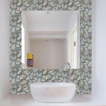 3D kamen vzorec stenske nalepke, dnevna soba, spalnica ozadju doma dekoracijo debele prilepljena preplete ozadje nalepke PVC Stensko