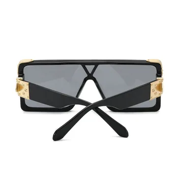 Prevelik Sončna Očala Ženske 2020 Velik Okvir Luksuzne Blagovne Znamke Kvadratnih Sončna Očala Ženski Črno Bel Eyeware Oculos Feminino