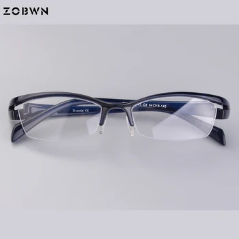 Nov prihod Poceni majhne očala clear leče črna modra rdeča pol platišča okvir metulj obliko stekla optičnega moških točke ženske očala
