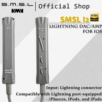SMSL I2 Hi-Fi Mini Ojačevalnik Prenosni Zvočnik HIFI EXQUIS Priključek za Slušalke DAC Ojačevalnik Vgrajen Mikrofon za IOS