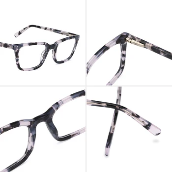 Acetat Žensk Očal Okvir za Moške Pregleden Optična Očala za Kratkovidnost Modni Spektakel Okvir Očal Brez Stopnjo #17419