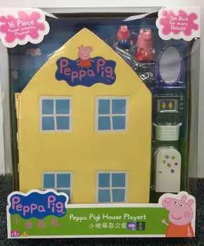 VROČE 2019 Novo Pristno PEPPA PIG Družinska hiša playset Peppa George suzy slika Lutka OTROCI IGRAČE za otroke Rojstni dan Božično darilo