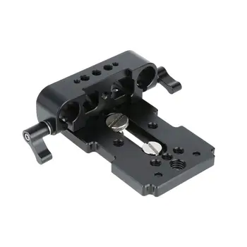 NICEYRIG Večfunkcijsko Fotoaparat Osnovno Ploščo z 15 mm Palica Železniškega Objemka za DSLR Fotoaparat Ramenski Ploščad Sistem za Podporo Studio Serije