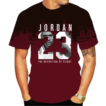 Poletje Novih Moških 23 3D T-shirt Camisetas Oblačila Priložnostne Vrh Moške Prikrivanje O-vratu Moda Tiskanje 23 Hip Hop T-shirt