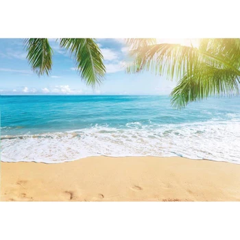 Yeele Počitnice Plaže Seascape Palm Sončni Photocall Fotografija Kulise Osebno Fotografsko Ozadje Za Foto Studio