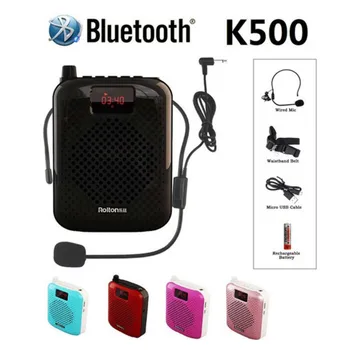 K500 Mikrofon za Bluetooth Prenosni Zvočnik Samodejno Seznanjanje Telefonski Ojačevalec Megafon Zvočnik USB Polnjenje Za Poučevanje Prodaja