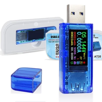 USB 3.0 Power Meter 3.7-30V 0-4A Tester Napetosti Multimeter, USB Tekoči Meter Tester, IPS LCD Zaslon Voltmeter Ampermeter