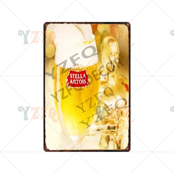 Belgijsko Pivo Dekorativni Znakov zobnih Oblog Kovinski Letnik Steno Objave Kuhinja Restavracija Home Art Dekor Železa Plakat Cuadros DU-9712A