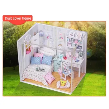 3D DIY Model Leseno Ročno gradniki Miniaturni Srčkan Smešno Lutka Hiša, Pohištvo, Igrače za Otroke Rojstni dan Božično Darilo