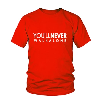 Nikoli ne bom Hodil Sam T-shirt Liverpool Za Ljubitelje Vse Prvakov 2018 Moda za moške blagovne Znamke Oblačil Moški S-3XL Majica s kratkimi rokavi