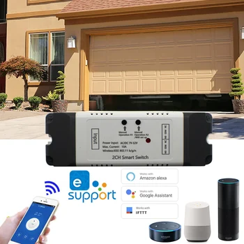 DIY eWelink Univerzalni WiFi Smart Garažna Vrata Krmilnik Stikalo Modul je Združljiv z Alexa/Google Dom za Garažna Vrata Vrata