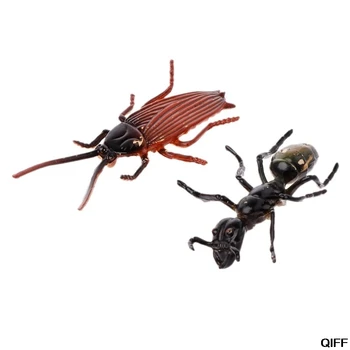 12Pcs Insektov Modeli Plastičnih Ščurek, Šala Gags Plastičnih Bugs Halloween Pripomoček Izobraževanje Igrača