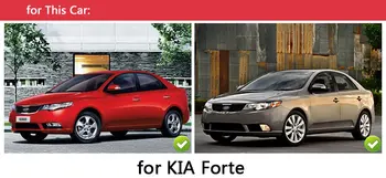 Za KIA Forte 2009-2013 Chrome Trim Zunanjost Vrat Ročaj Zajema 2010 2011 2012 Limuzina Hatchback Pribor Nalepke Avto Styling