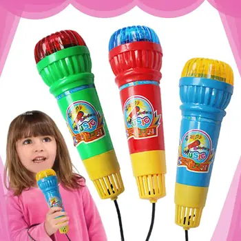 1 PC Otroci, Otroci Echo Mikrofon Mic Voice Changer Igrača Rojstni dan Pesmi Igrača Otrok Darilo Echo Mikrofon Naključno Barvo