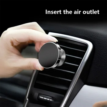 Visoko-kakovostni kovinski zraka vtičnico vstavite tip avtomobila močno magnetno sesalna nosilec Nosilec Za telefon