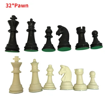 32pcs Šahovske Figure, Plastični Chessmen Prenosni Mednarodne Šahovske Figure Tabela Igra Opremo Starš-otrok dropship
