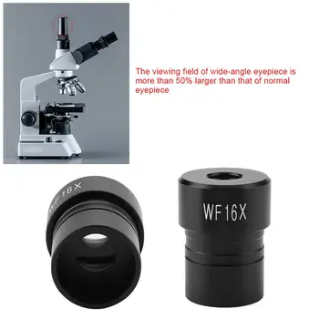 DM-R002 WF16X 11 mm Okular za Mikroskop Očesni Objektiv Obesiti za 23,2 mm
