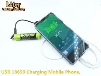 Liter energijo baterije Dobro Qulity USB 5000M 18650 3,7 V 3500mAh Mobilne naprave polnjenje baterije Inteligence Li-ion Baterija za Polnjenje