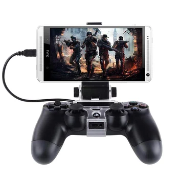 Za PlayStation PS4 Krmilnik za Igre Palčko Pametni Mobilni Telefon Clip Sponko Imetnik PS 4 Gamepad Podpora 6-Palčni zaslon Mobilni Telefon Stojalo