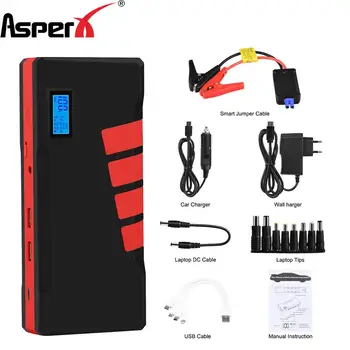 AsperX Jump Starter Avto Booster Baterije Starter Sili Polnjenje Naprave Avto Velike Moči Banke 20000mAh Zaganjalnik za Avto