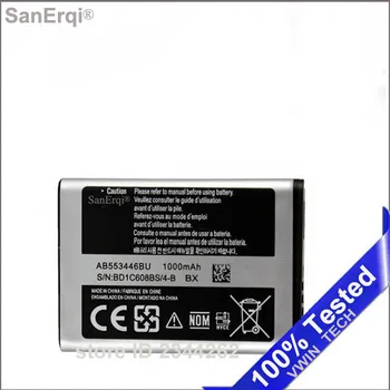 1000mAh AB553446BU za Samsung B2100 C3300 Xplorer B100 SCH-B619 C3300K C5212 Duo C5212i C5130 1000mAh Baterije