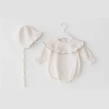 MILANCEL Nov Baby Bodysuits korejski Slog Dekleta Bodysuits Dolgimi Rokavi Dojenček Boys Obleko Bombaž Otroška Oblačila