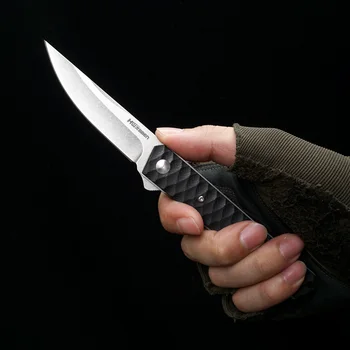 HWZBBEN Žepni Nož BK - D2 Rezilo Hitro Zložljiv Nož Odprite G10 Ročaj na Prostem Ribolov Taktično Preživetje Noži EOS Roke Orodja