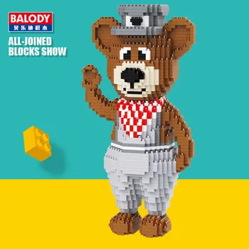 Balody Koala uganka Royal Medved Cartoon Živali Model Diamond Mini Stavbe, Bloki, Opeke 3D Sestavljanje Otroci DIY Igrače za rojstni dan