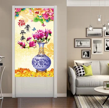 Novi Kitajski Slog Vrata, Zavese, Kuhinjo, Kopalnico Particijo Zavese Dnevna Soba Dekorativne Zavese Feng Shui Zavese