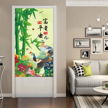 Novi Kitajski Slog Vrata, Zavese, Kuhinjo, Kopalnico Particijo Zavese Dnevna Soba Dekorativne Zavese Feng Shui Zavese