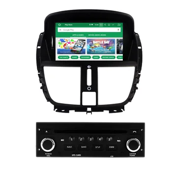 RoverOne Android 10 Jedro Octa avtoradio DVD GPS Za Peugeot 207 207CC 207SW 4G + 64 G na Dotik Multimedijski Predvajalnik, Vodja Enote