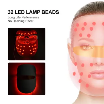 Foton Terapija 7 Barv LED Celoten Obraz za Nego Kože Orodje Lahki Led Obraza Zmanjšati Gube Kože Obraza Lepota Naprave