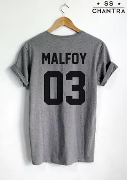 DRACO MALFOY T-SHIRT MALFOY 03 Moda Hipster Unisex T-Shirt Več Velikosti in Barv-A823