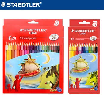 STAEDTLER 12/24 barvni svinčnik set vodi topen barvni svinčnik 136 C12 strokovno slikarstvo, umetnost, izpolnite barve vodi