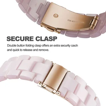 20 mm 22 mm Smole Watch Pasu trak za Samsung Galaxy Watch Active2 prestavi s3 iz nerjavečega jekla sponke galaxy 46mm huawei gt watchband