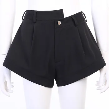 Beyouare naguban priložnostne vrvico hlače poleti ženske žepi ulične mini hlače 2020 ženski elegantni, elastični pas hlače