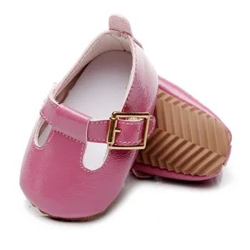 Malčka Baby Čevlji Otroci Ročno Pomlad Poletje Usnjeni Čevlji za Malčke športni Copati Barva Britanski Stil Sponke Non-slip Dnu