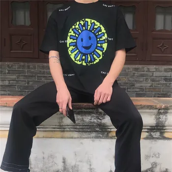 CAVEMPT T-shirt Moški Ženske Unisex Cav Preprečila T Shirt SONČNE Logotip Tiskanja C. E Tee Hip Hop Bombažne Majice s kratkimi rokavi