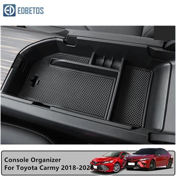 Za Toyota Camry LHD Auto Dodatki Avto Centralne Armrest Škatla za Shranjevanje Črne Auto Posodo Rokavice Organizator Primeru 2018 2019 2020